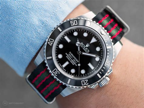 best straps for rolex submariner|rolex submariner on nato strap.